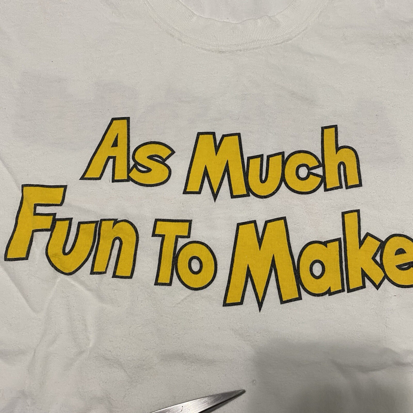Jiffy Pop Shirt As Much Fun To Make Promo Size XL 2 Sided HAS HOLE & SHOWS AGING