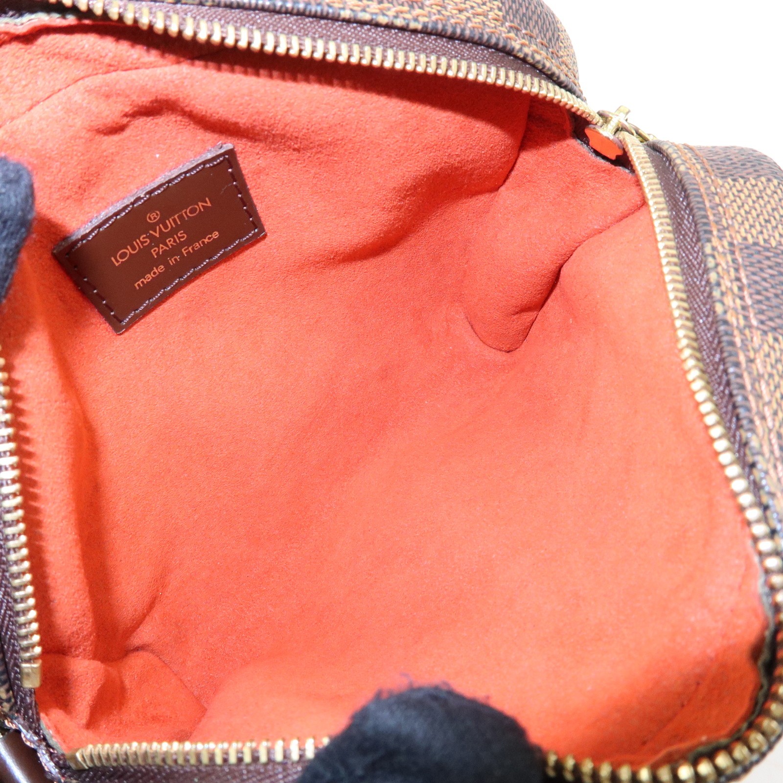 Louis Vuitton Damier Pochette Ipanema Shoulder Bag Ebene N51296 Auth Used F/S