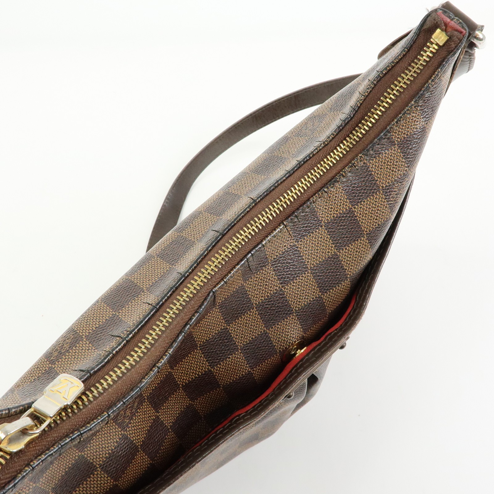 Louis Vuitton Damier Bloomsbury PM Shoulder Bag Brown N42251 Authentic Used F/S