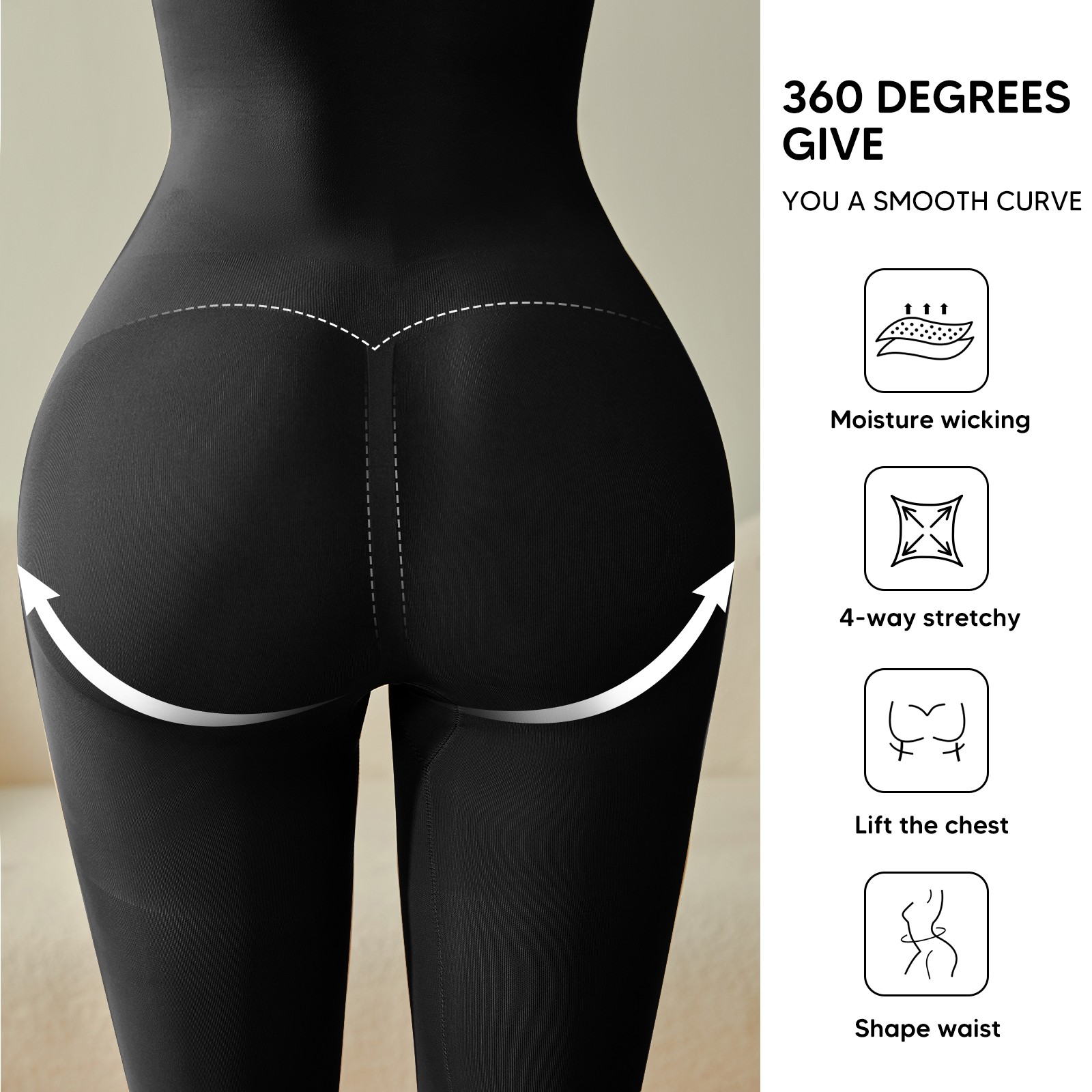 Fajas Colombianas Reductoras Levanta Cola Post Surgery Body Shaper Tummy Control