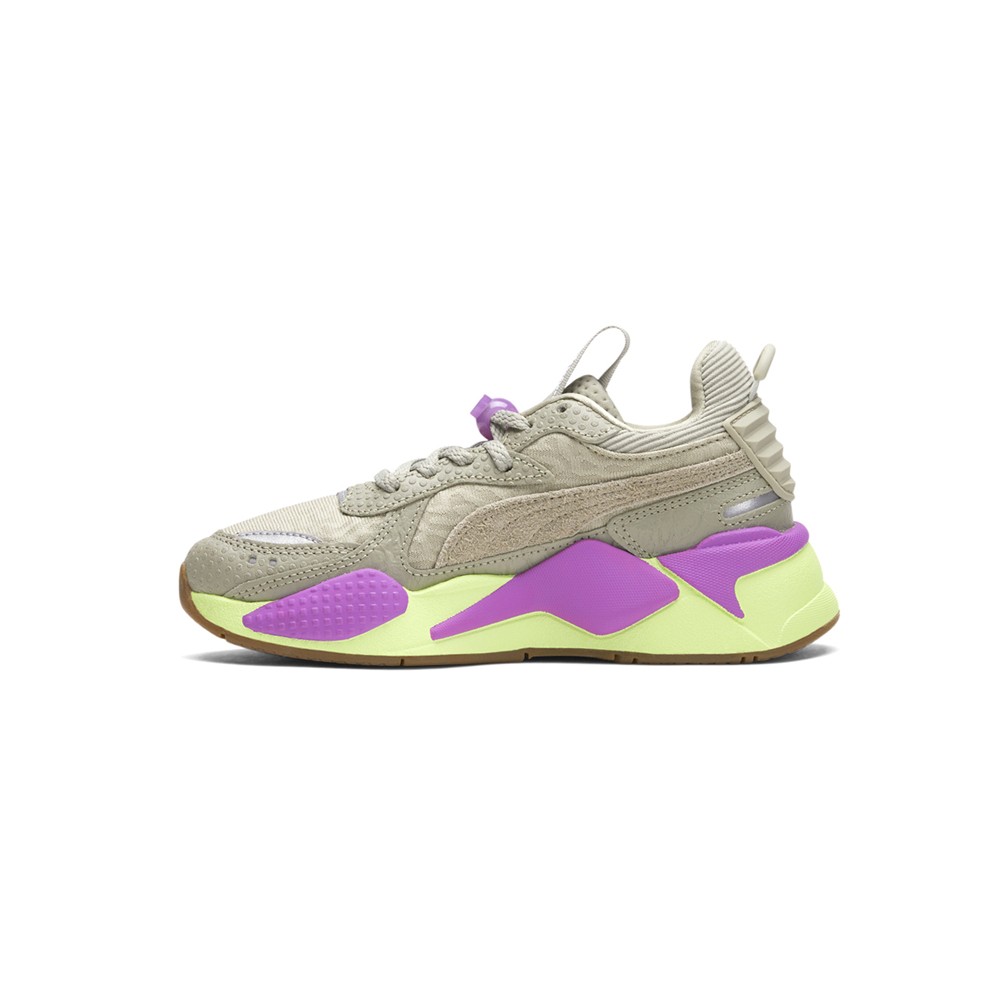 PUMA RsX X Ron Funches Lace Up Youth Girls Beige Sneakers Casual Shoes 38947301
