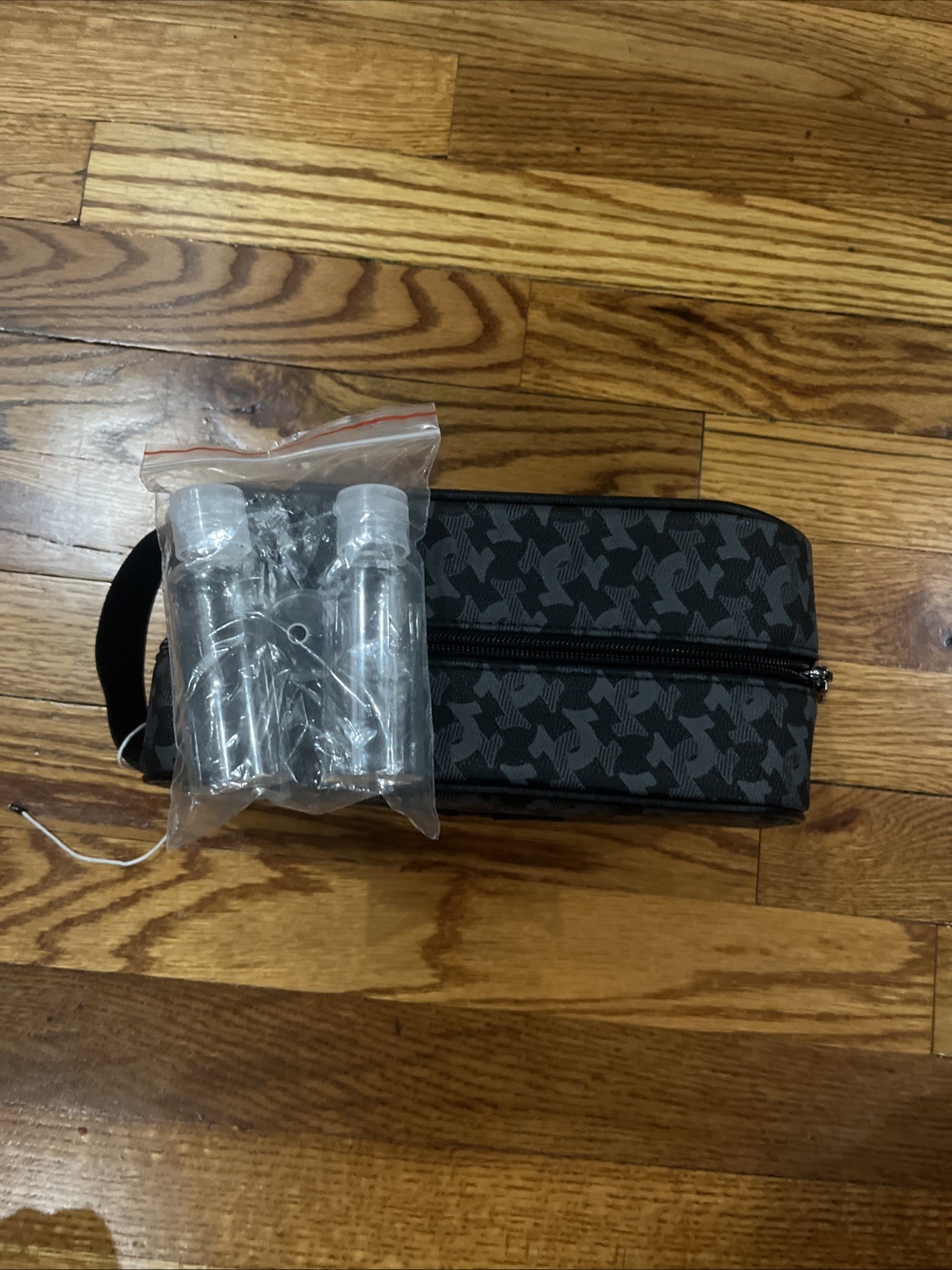 TRUE RELIGION Mens Toiletry Travel Bags CODA AUKKA Faux Leather Black NWT