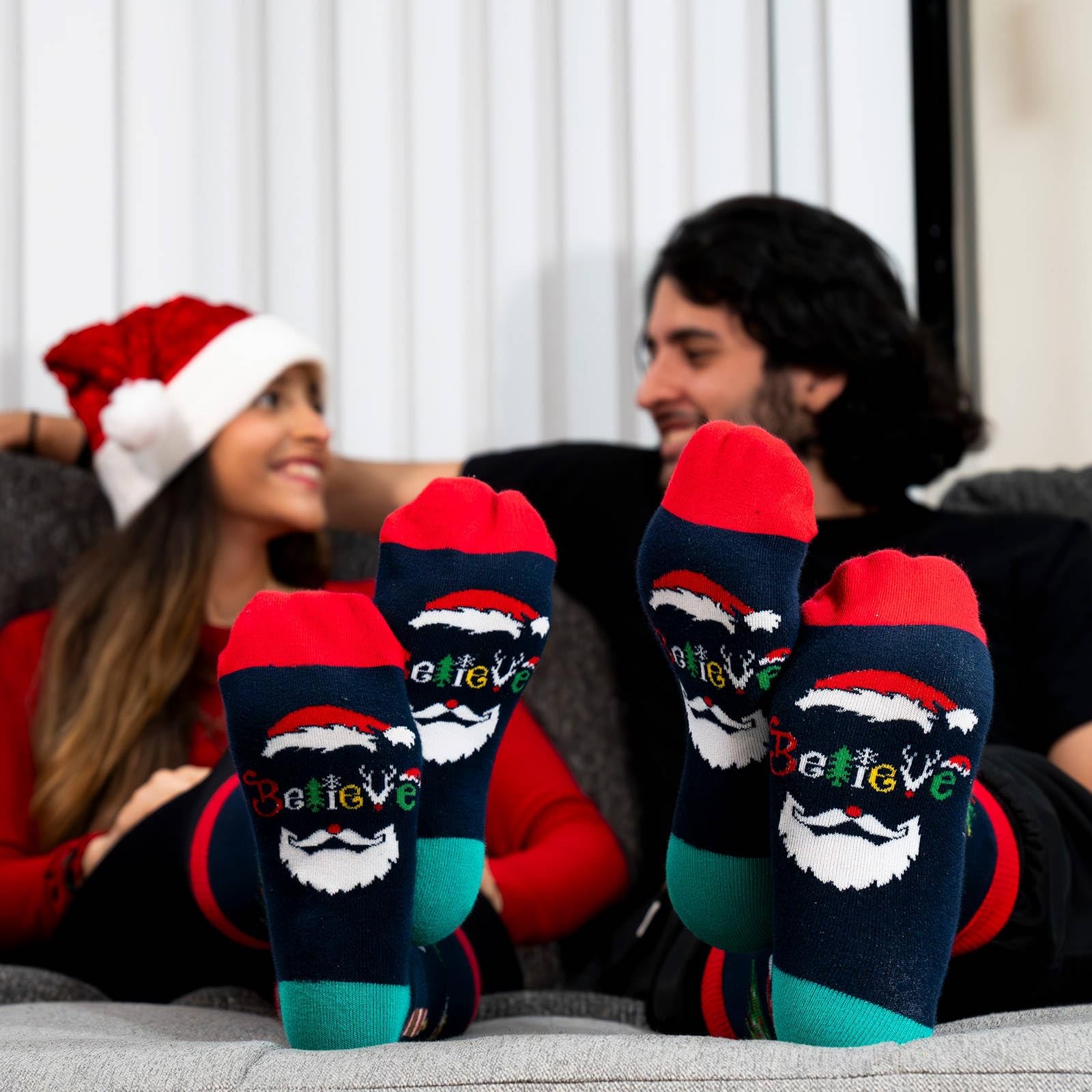 IRISGOD Funny Christmas Socks for Men Women – Novelty Xmas Gifts – Cool