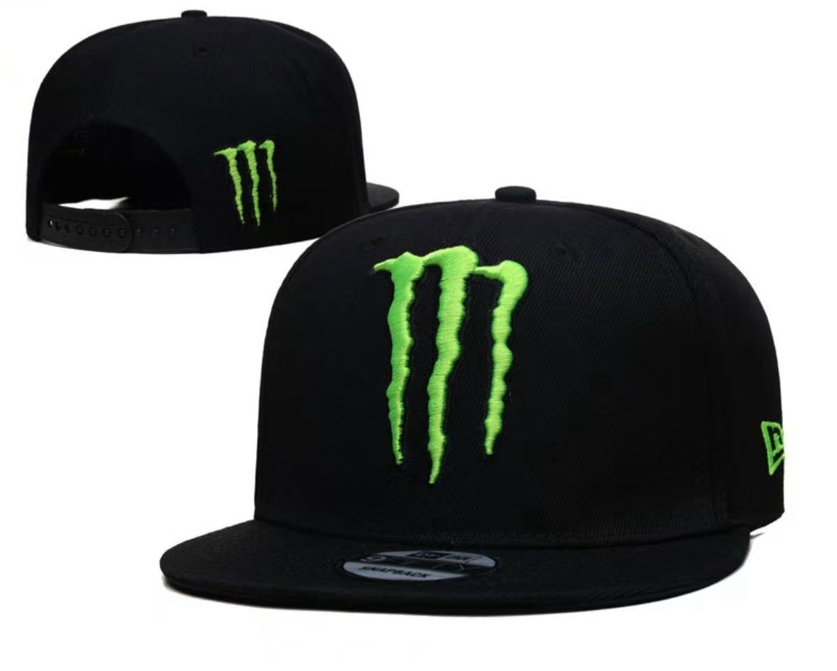 Monster Energy Men’s Casual Embroidered Adjustable Flat Brim Baseball Cap Hat