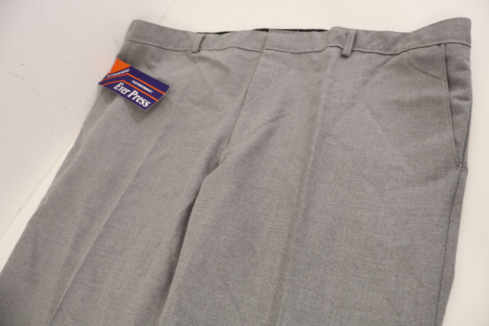 Vintage 90s Deadstock Ever Press Men’s Grey Trousers 46 Machine Washable England