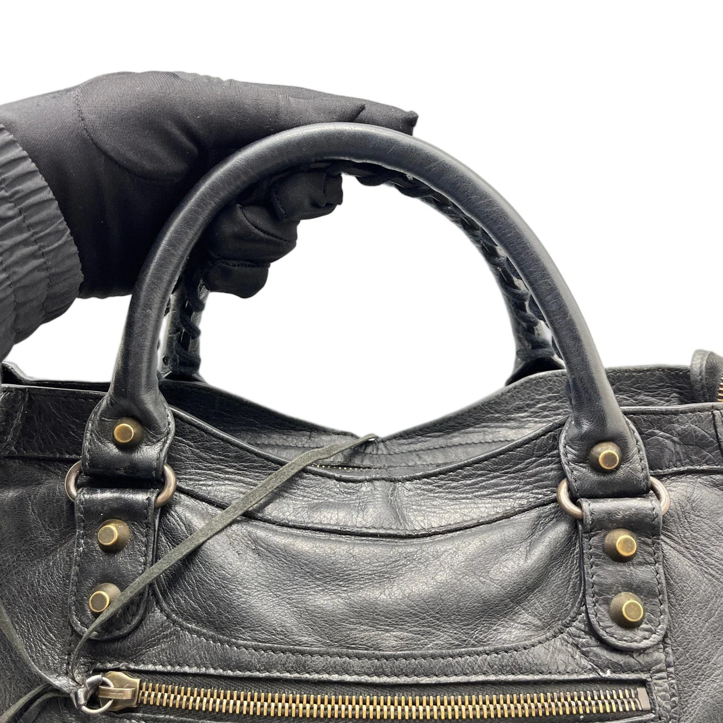 Balenciaga Medium City Black Arena Lambskin (ym062626b5r)