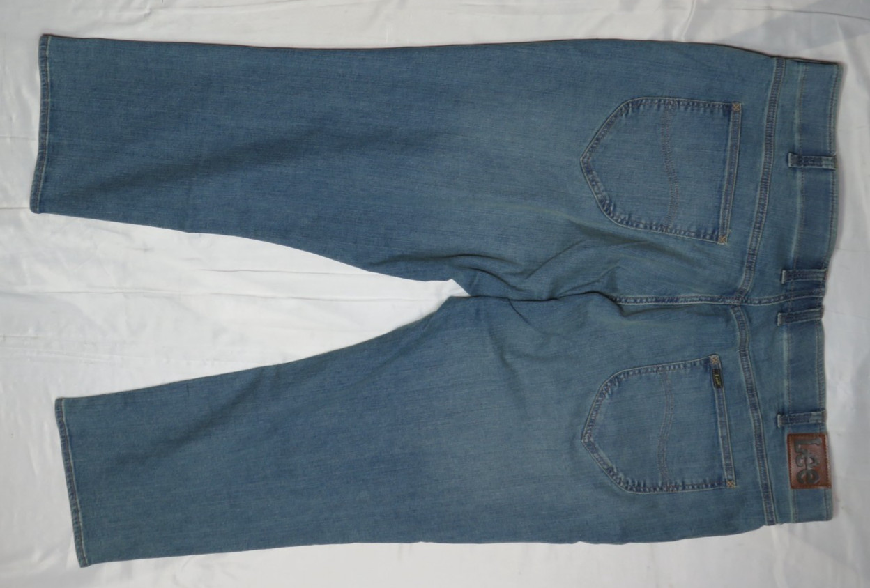LEE MEGA BLUE JEANS 48×28 ATHLETIC TAPERED STRETCH BIG & TALL DENIM NWT NEW