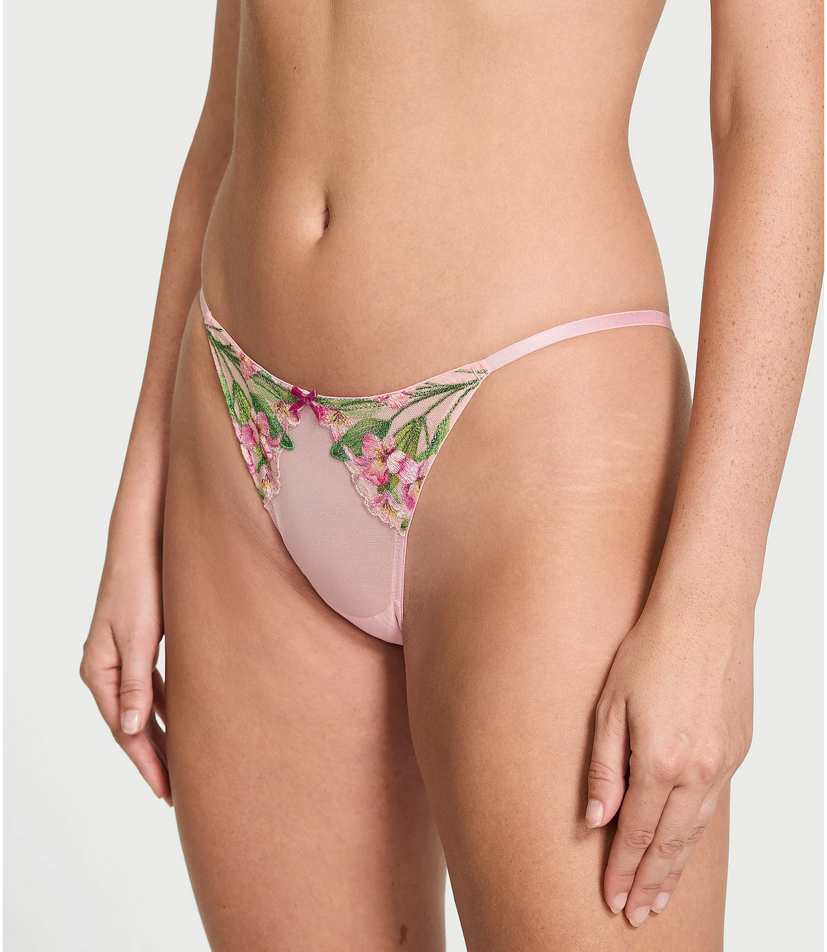 Victoria’s Secret Dream Angels Push Up bra set embroidery Lily floral pink rose