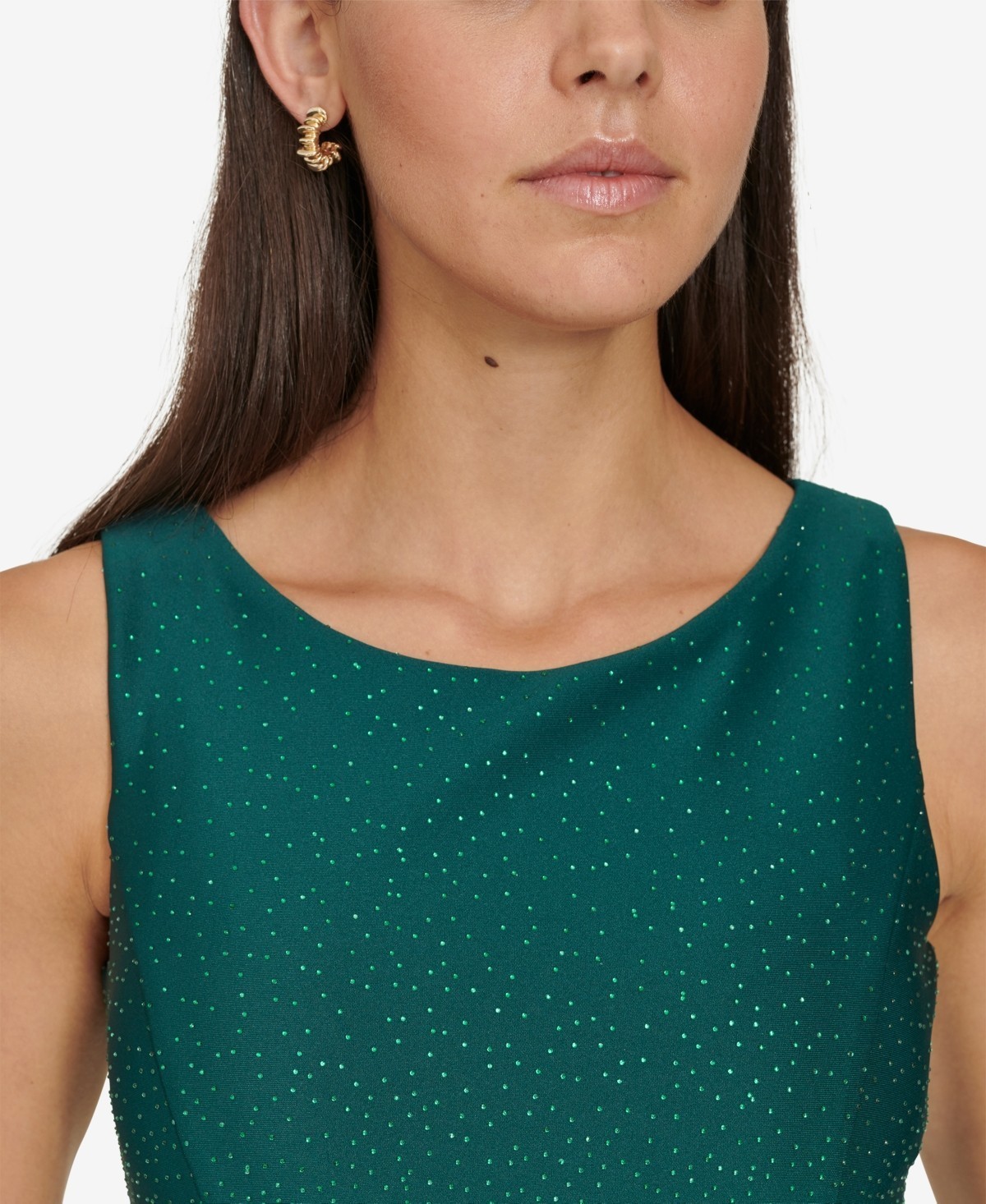 Calvin Klein Women’s Boat-Neck Embellished Sheath Dress MSRP $139