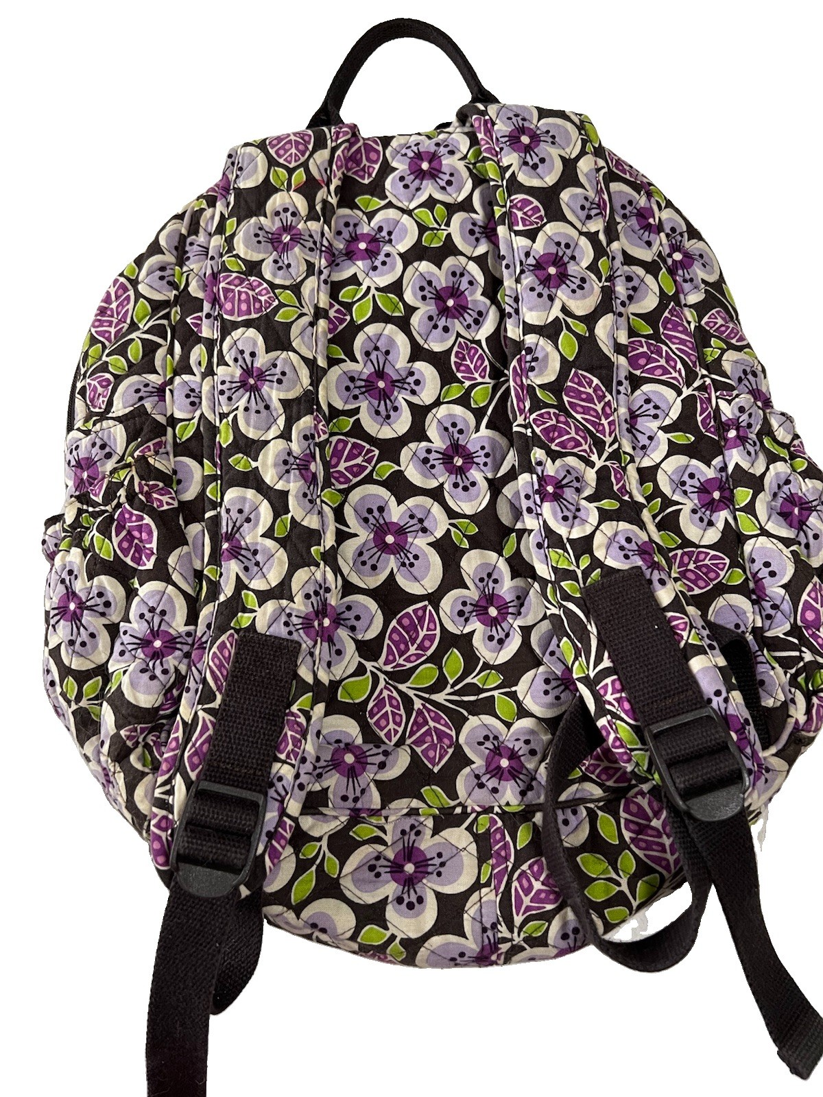 Vera Bradley Girls’ Cotton Backpack Purple Multicolor Floral