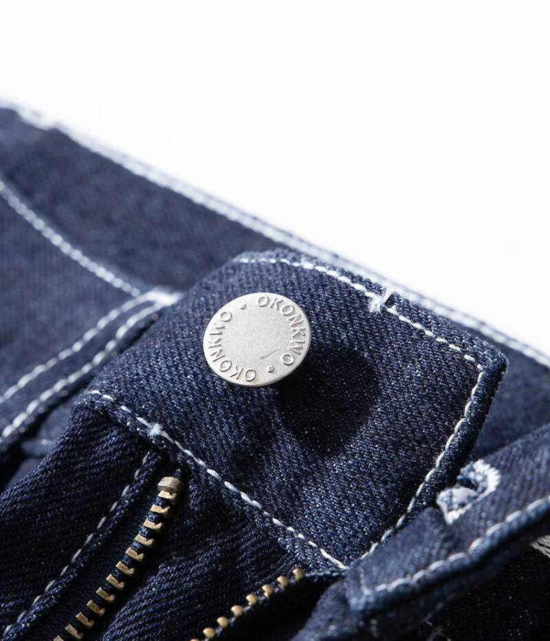 Original Denim Railway Worker Jeans Pants Amikaki Striped Longs Tooling Trousers