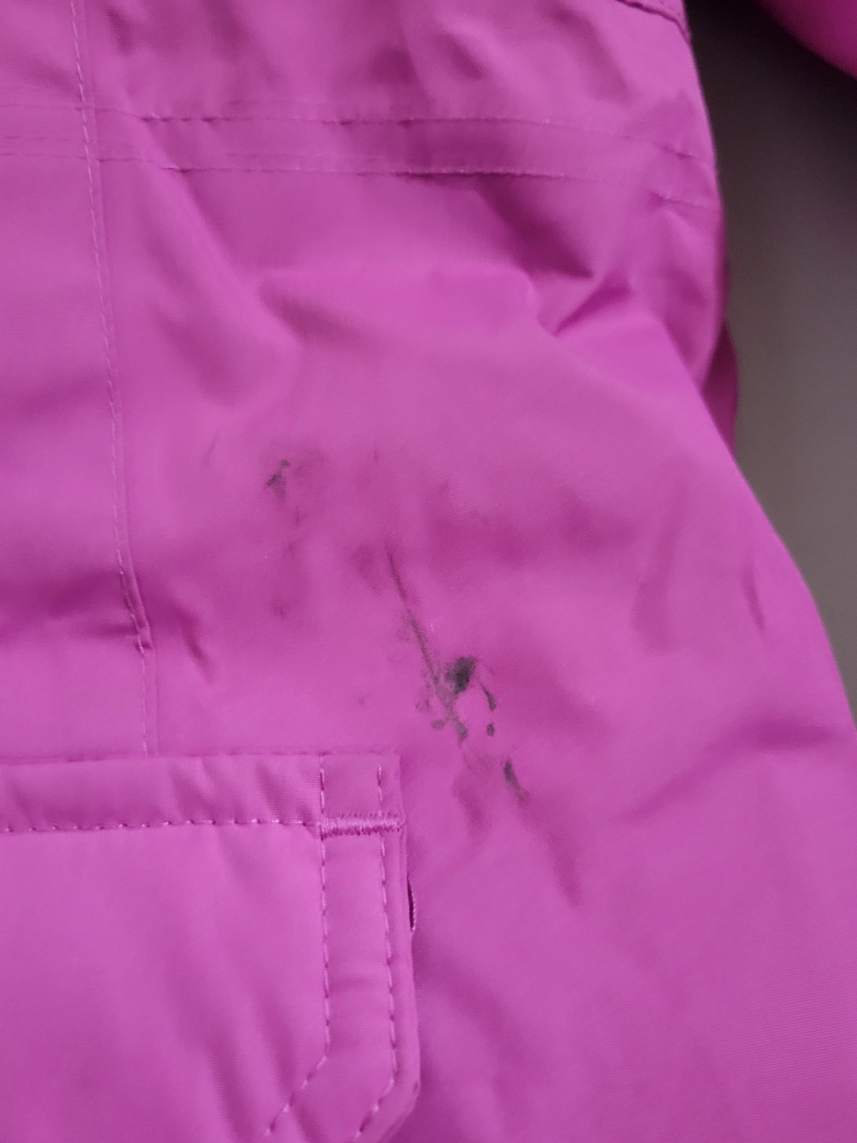 Lands End Expedition Parka Girls XXL Pink Faux Fur Trim Insulated Pockets Hooded