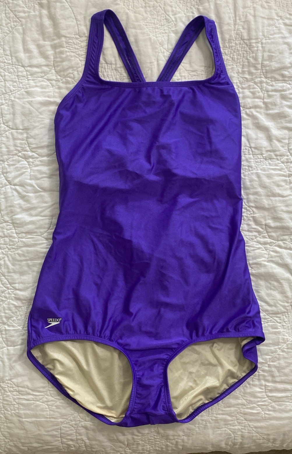 Women’s Speedo Plus Moderate Ultraback One Piece Swimsuit, Size 20, Purple