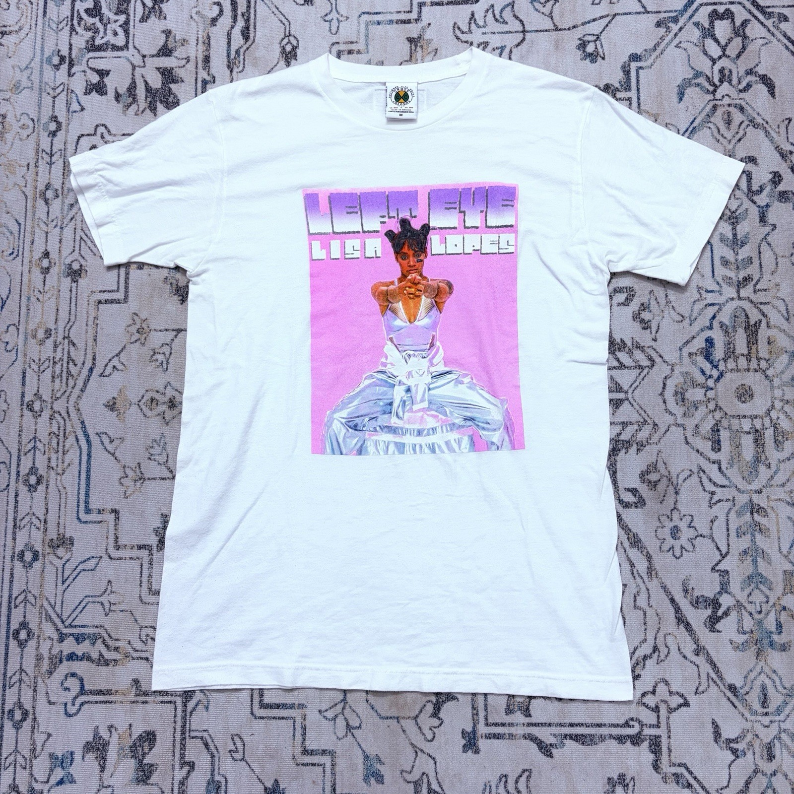 Vtg 90s Lisa Lopes TLC Cross Colours T Shirt