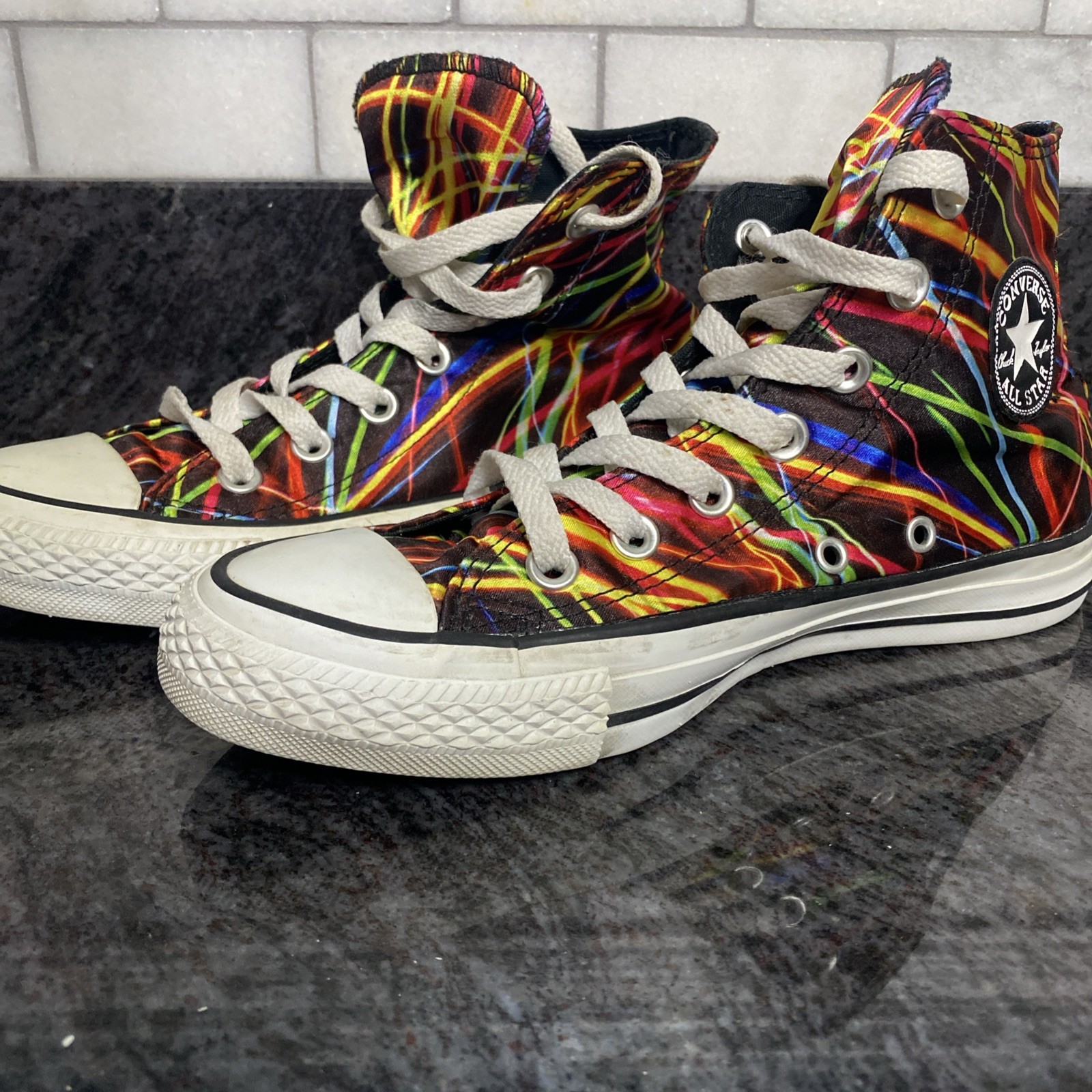 Converse Chuck Taylor Neon Lights Sneakers Men 4 Women 6 High Top Shoes