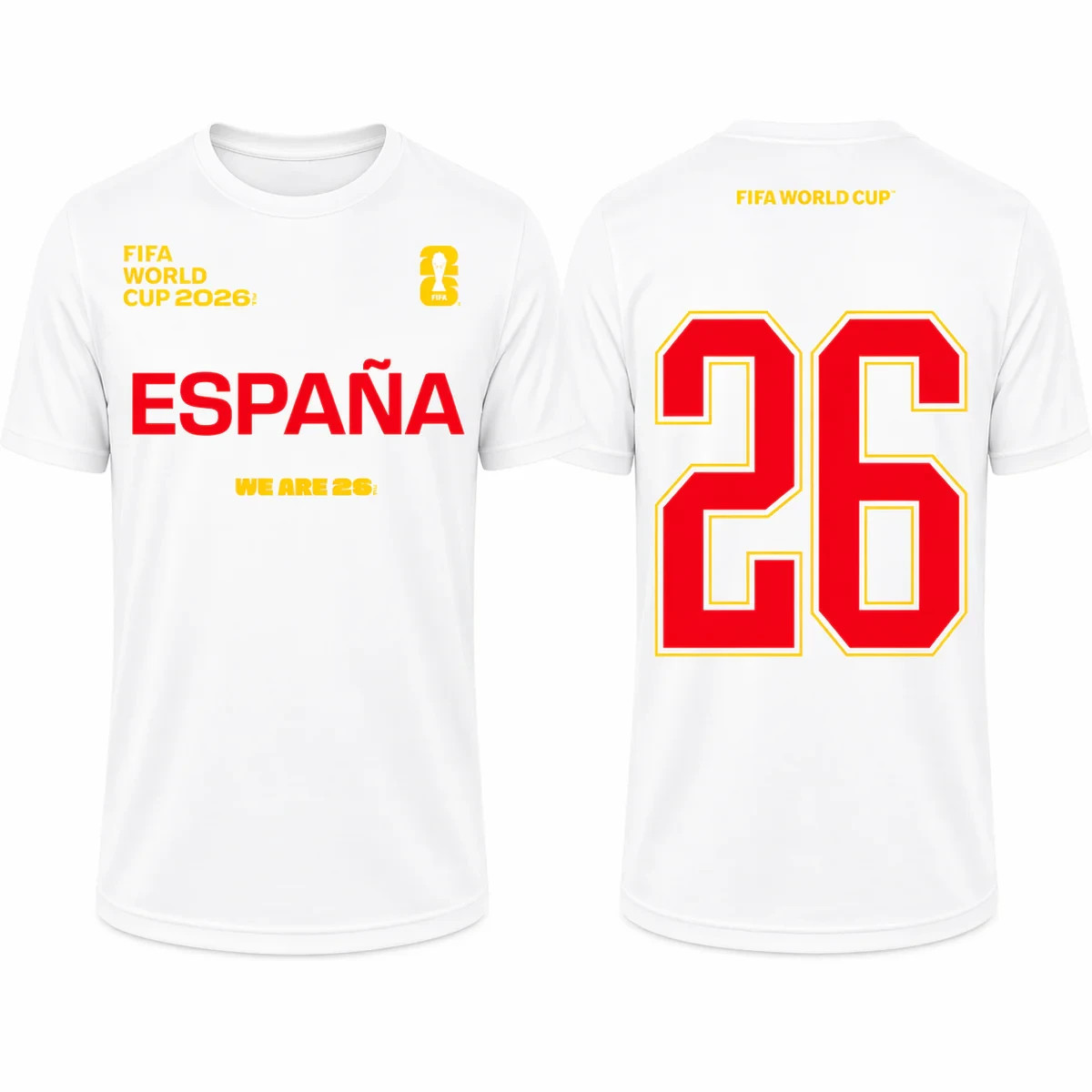 FIFA World Cup 2026 España Shirt – Official “We Are 26” Team Spain T-Shirt
