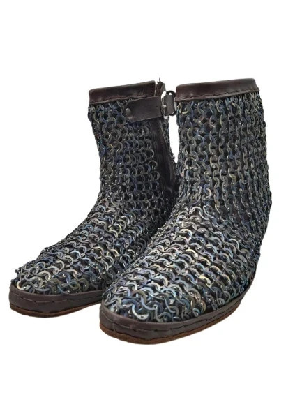 Medieval chainmail boot Renaissance Inspired BEST FOR SCA LARP Buhurt