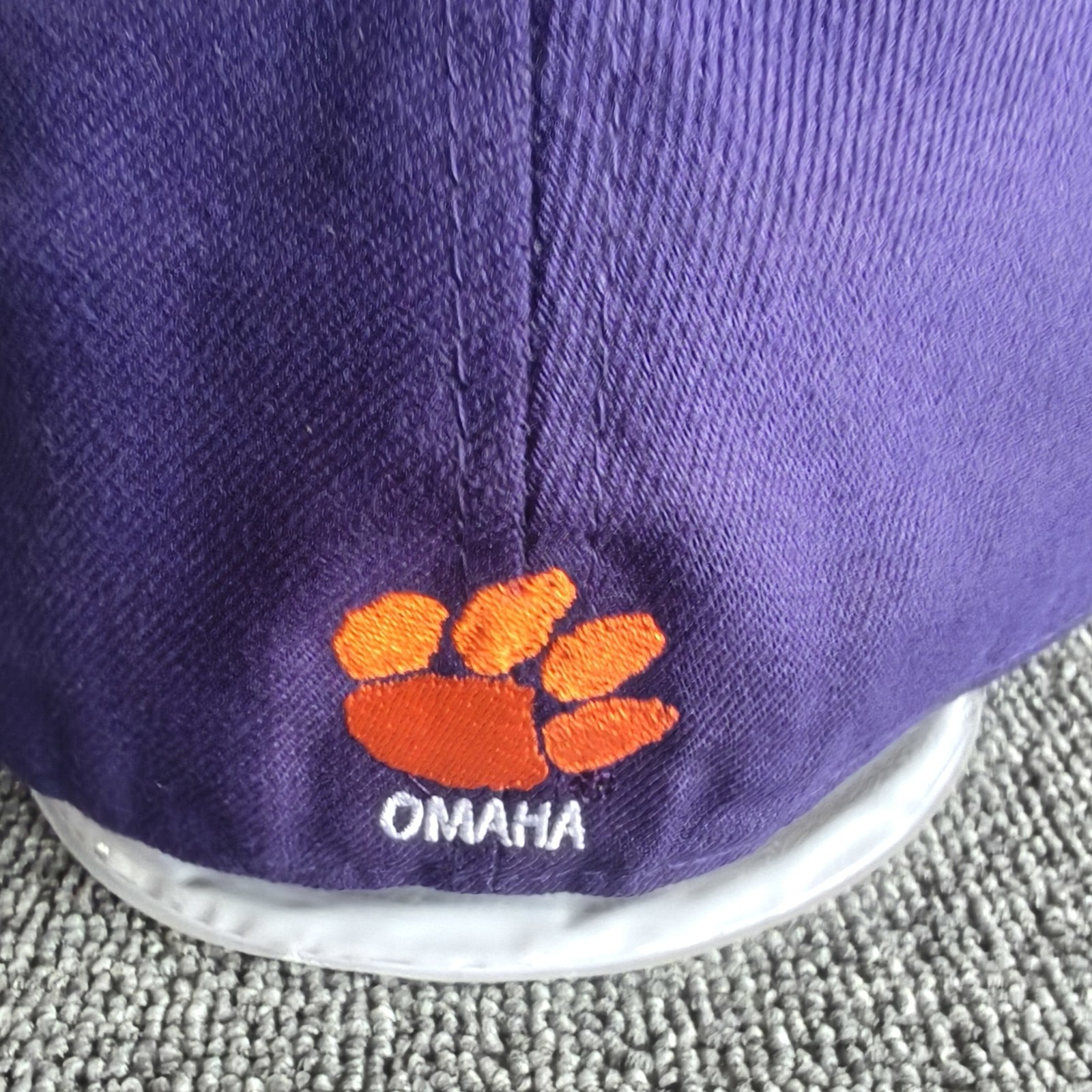 New Era Clemson Tigers 59FIFTY Fitted Purple Orange Hat 7 3 4