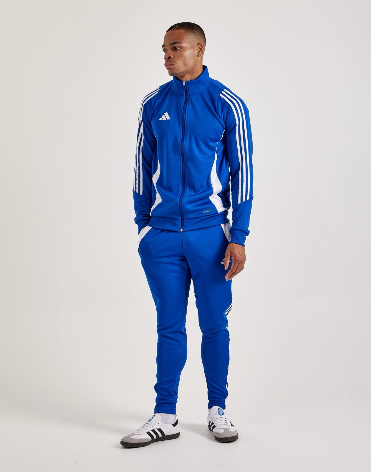 Adidas Tiro 24 Men’s Soccer Athletic Bottoms Jogger Track Pant Blue #265
