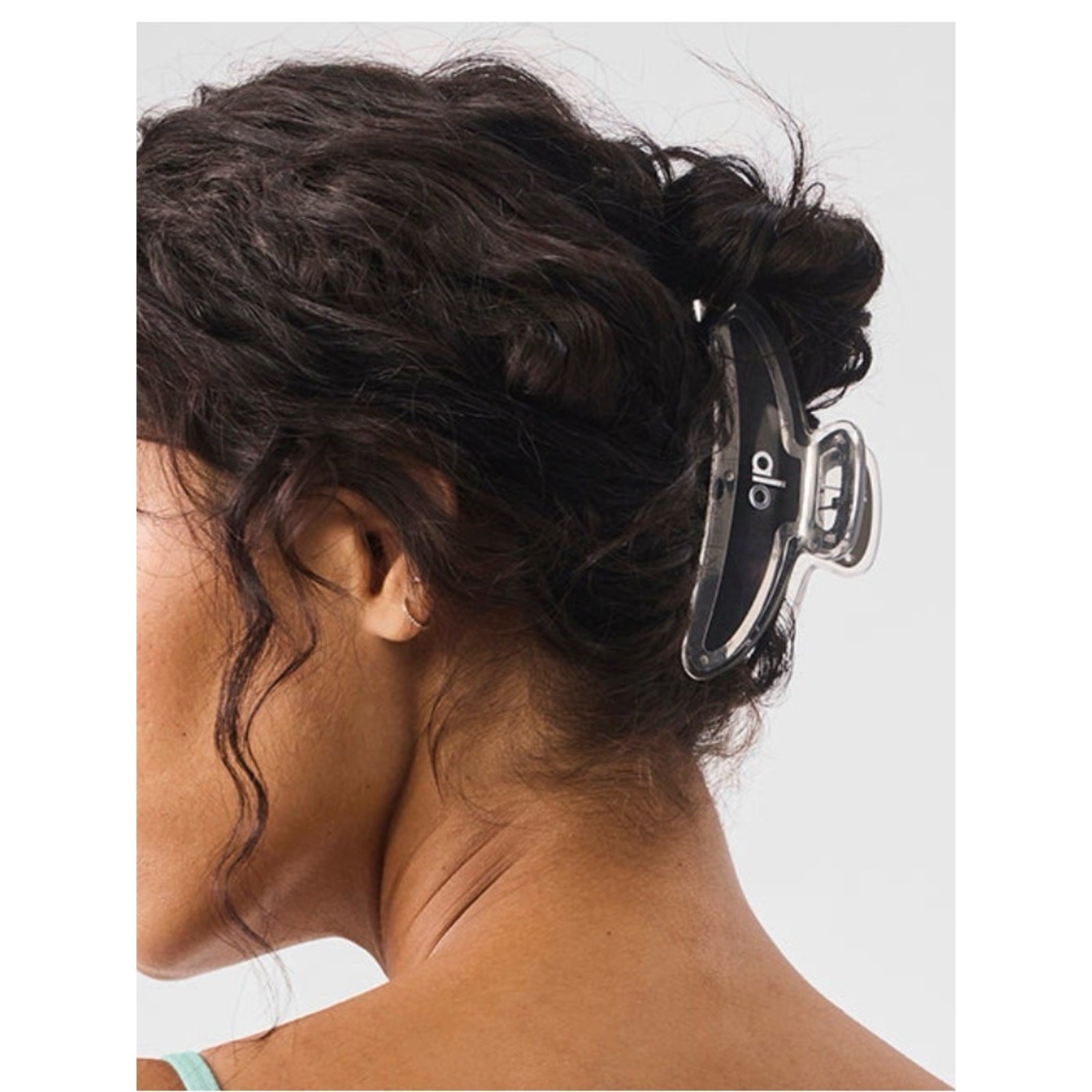Alo Yoga Acrylic Illusion Claw Clip – Clear Acetate/Chrome