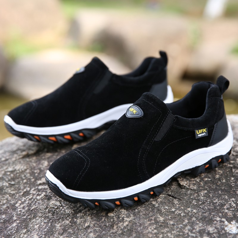 Men’s Slip On Athletic Shoes, Outdoor Hiking Sneakers, Casual Walking Footwear