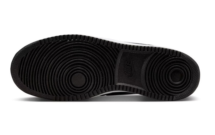 Nike Men’s Court Vision Low Black White Synthetic Leather Sneakers – Style HM986