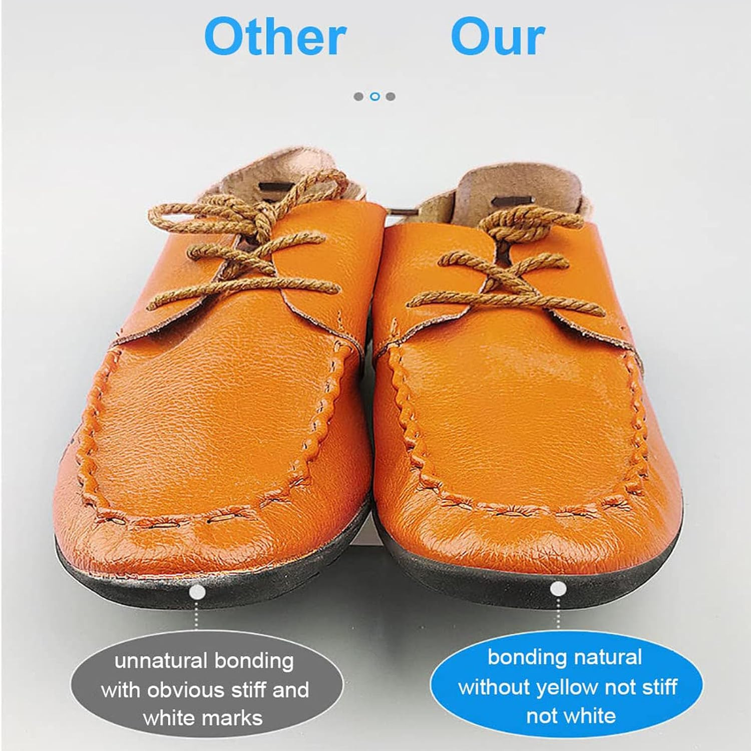 Shoes Glue Super Strong Adhesive Clear Repair Sole for Sneakers, Transparent Sea
