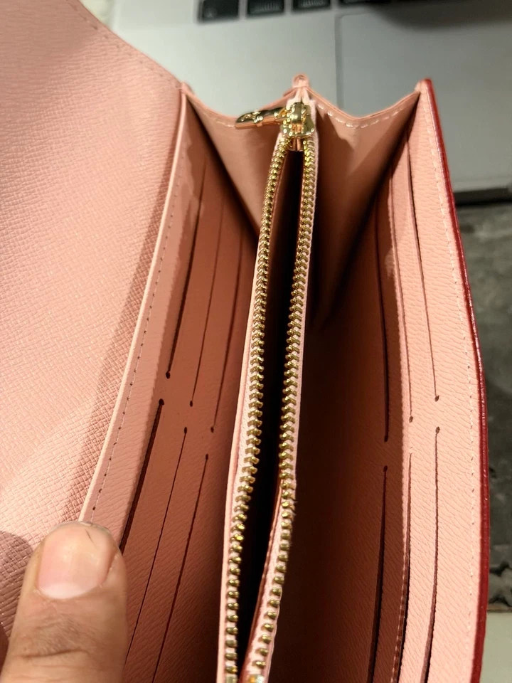 Louis Vuitton White Multicolor Sarah Long Wallet Snap Button