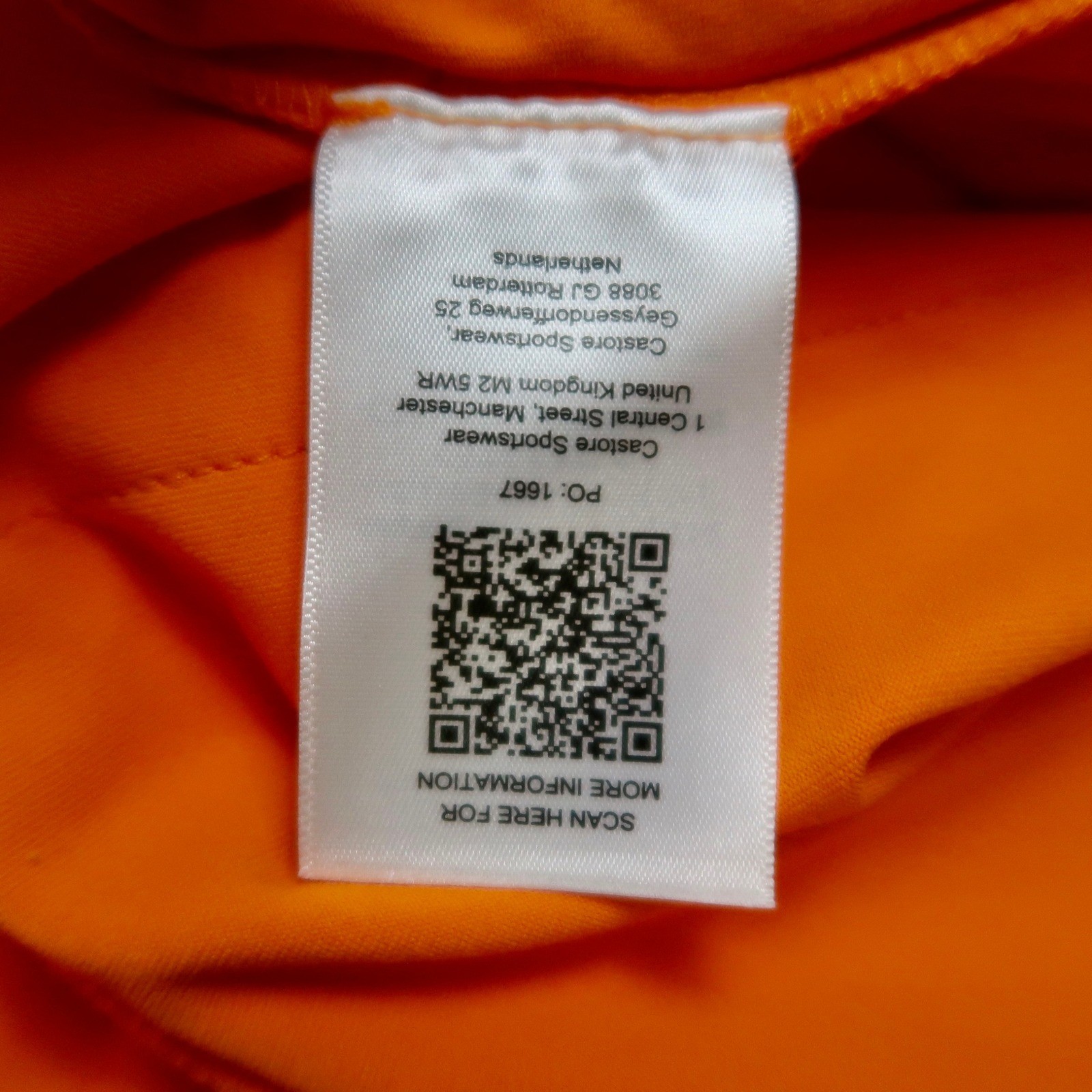 Castore McLaren Formula 1 Team Hoodie Mens Large Orange Black F1 Racing Pullover