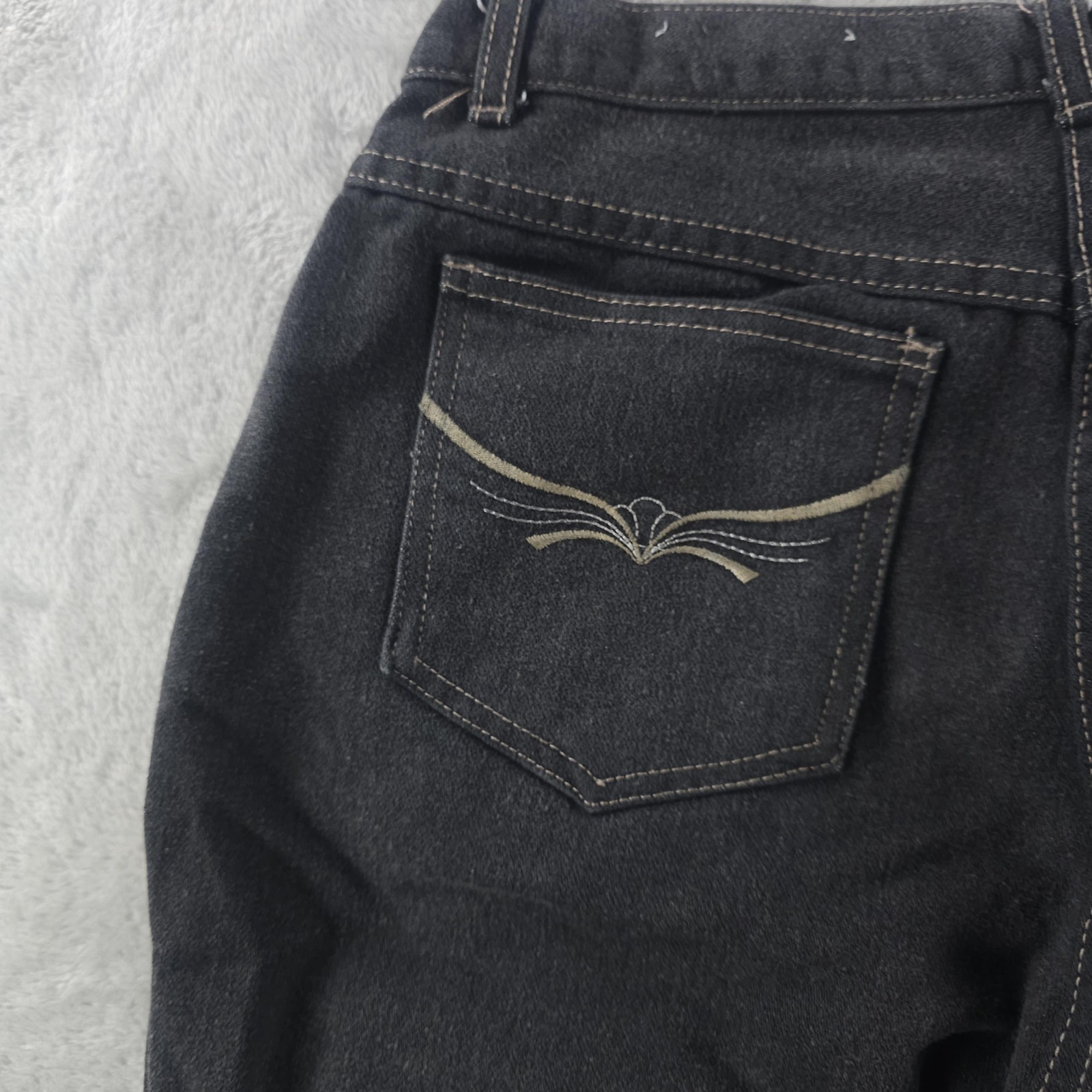 Vintage Glory Days Jeans Juniors 13/14 Black High Rise Straight Hong Kong 80s