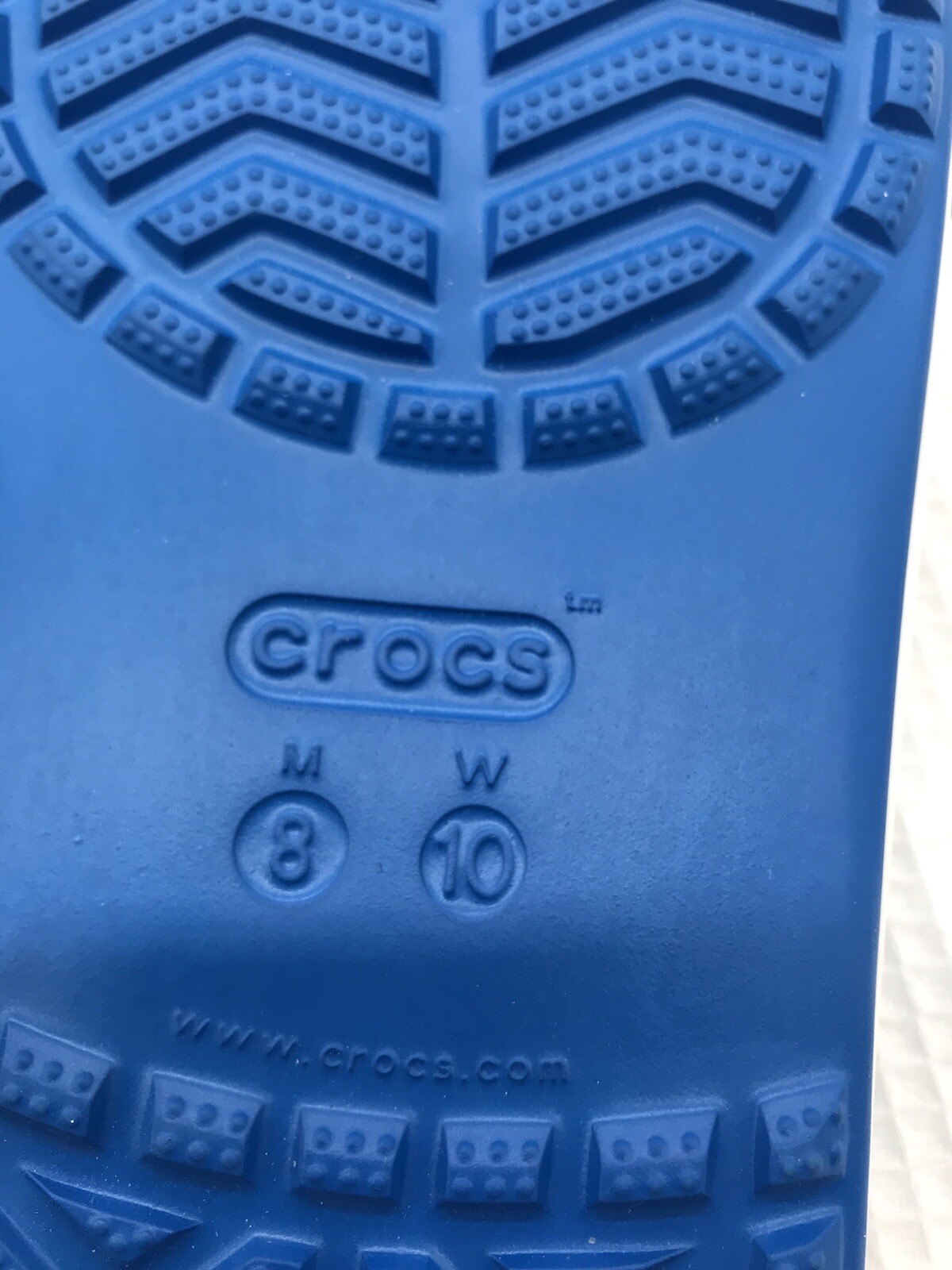 Crocs Bayaband Flip Flops Sandals Sz Mens 8 Womens 10 Robin Blue Lightweight