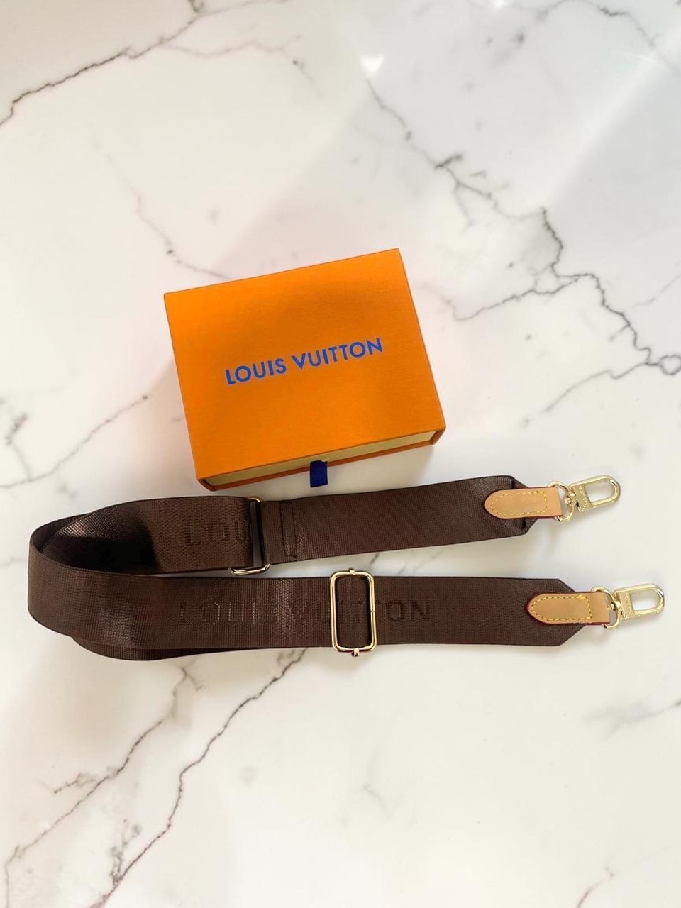 Louis Vuitton Adjustable Brown Shoulder Strap Crossbody Bag Pouch Replacement LV
