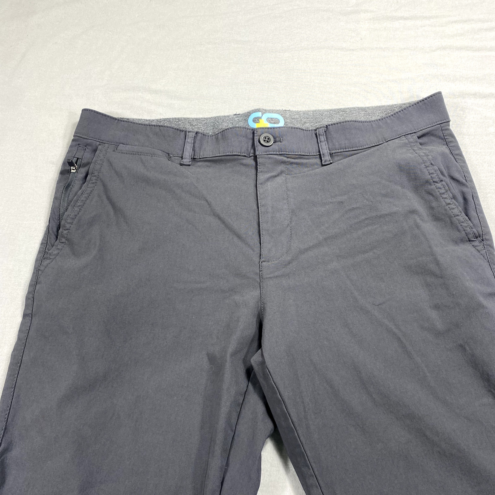 Copper & Oak All Day Tech Pants Mens 36×30 Gray Performance Stretch Golf Chino ^