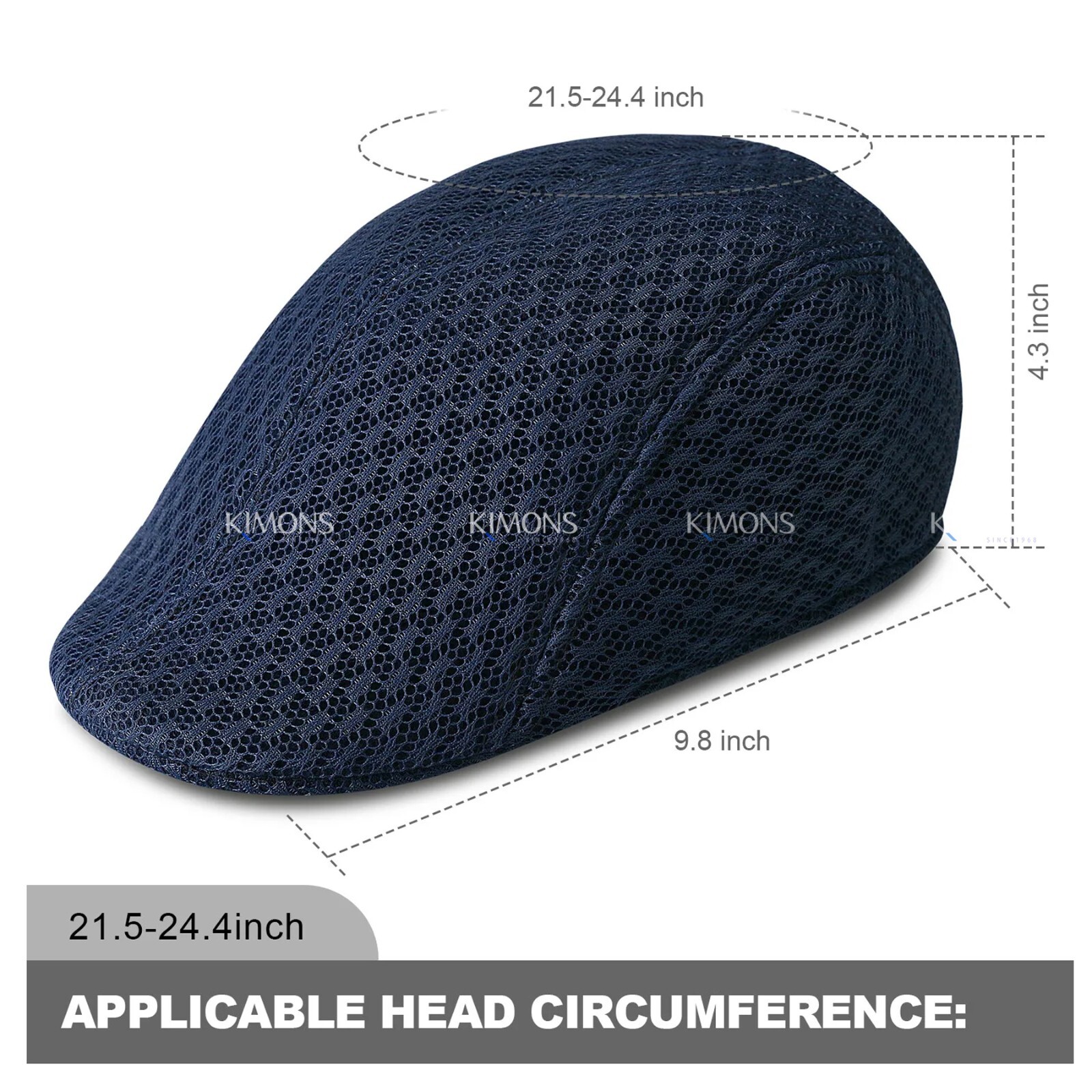 Duck Mesh Summer Gatsby Cap Mens Ivy Hat Golf Driving Sun Flat Cabbie Newsboy II
