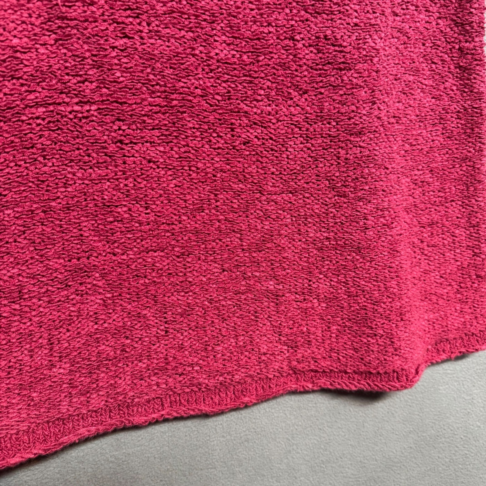 Vtg J Jill Tank Top Lagenlook Loose Fit Cotton Linen Knit Sleeveless XL Pink