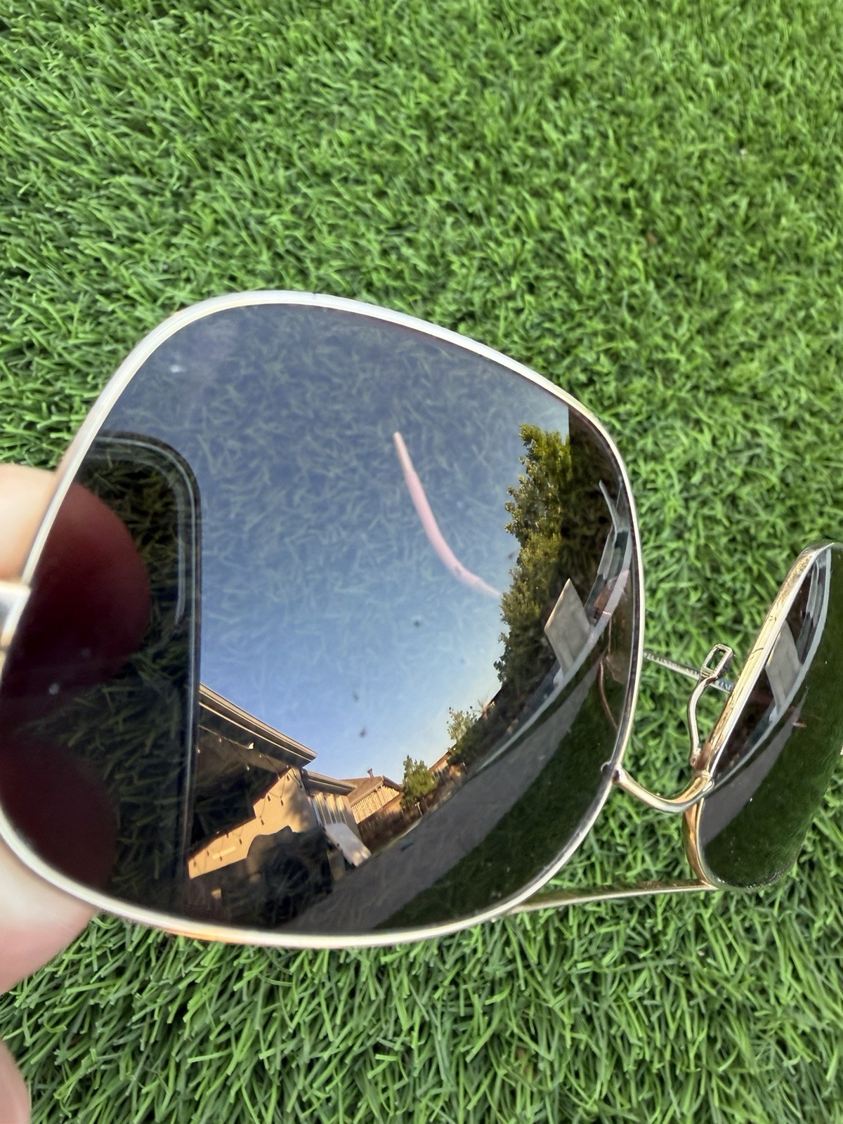 Oliver Peoples Victory 58 VFX Gold/Cognac Gradient Preowned See Description