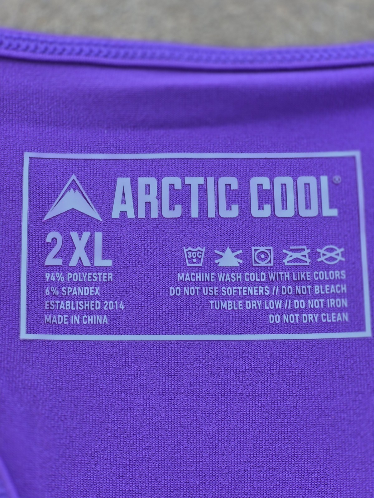 New In Package Arctic Cool Purple Womens Tank Top – Size 2XL Shirt Summer Pool