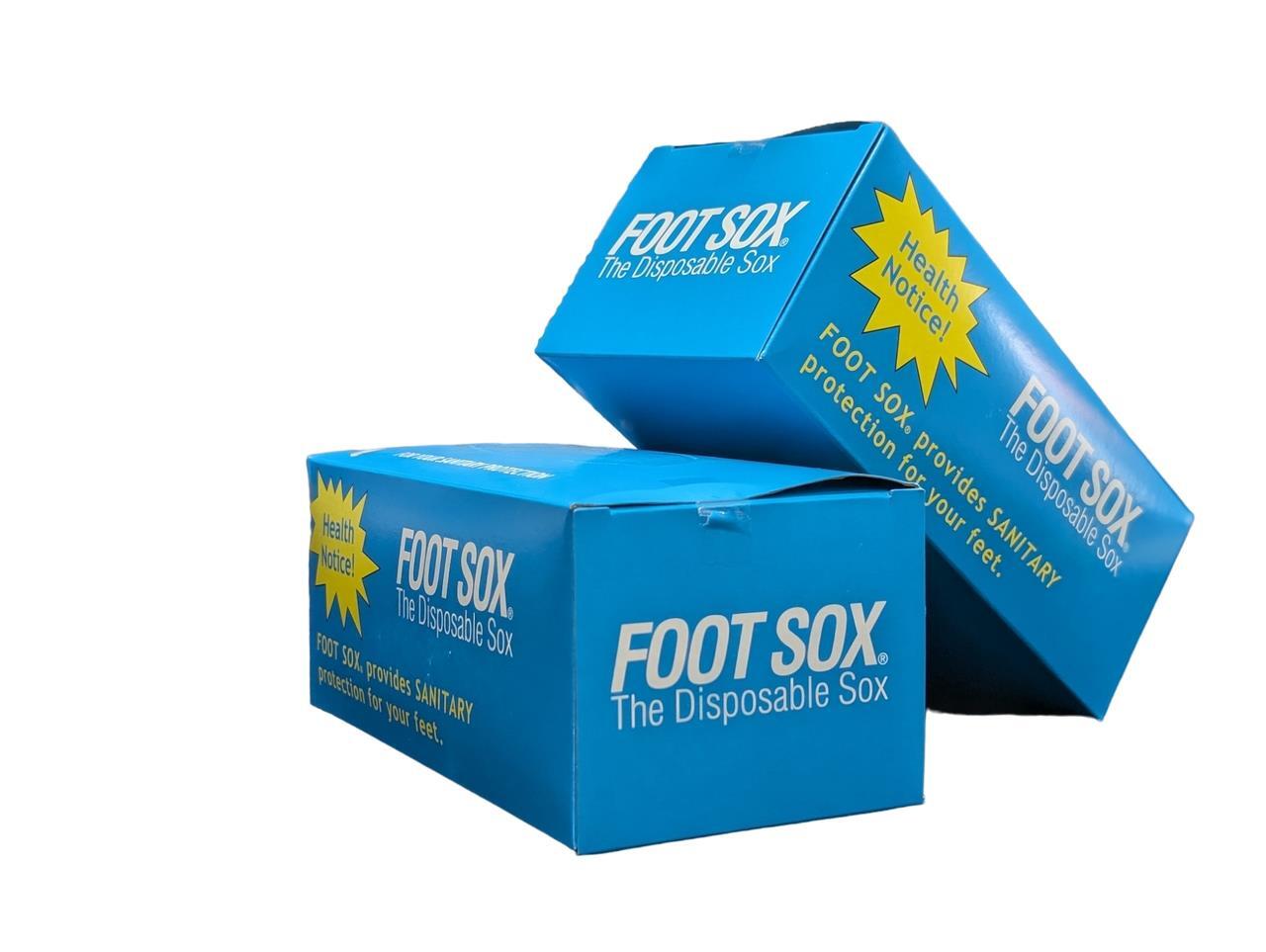 Foot Sox – The Disposable Sanitary Socks | Beige, Unisex (144 Sox/Box)