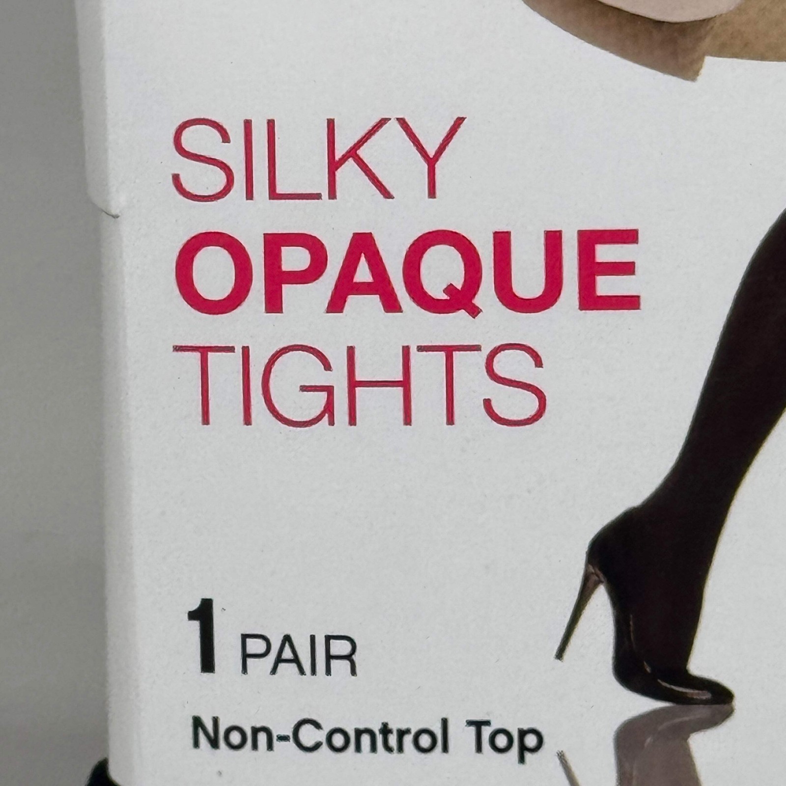 HANES (3 PACK) Style Silky Opaque Tights Non-Control Top Women’s S/M Black 63885