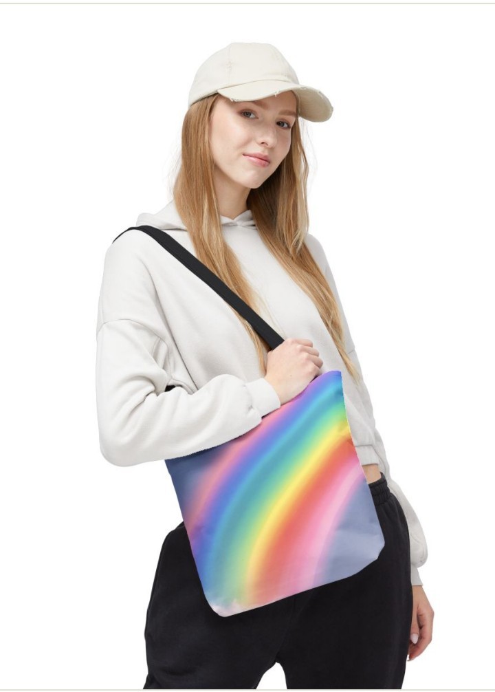 Tote Bag AOP Half Rainbow
