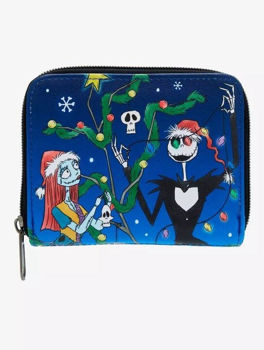 LOUNGEFLY $72.80 Disney Nightmare Before Christmas Tree Mini Backpack Wallet SET