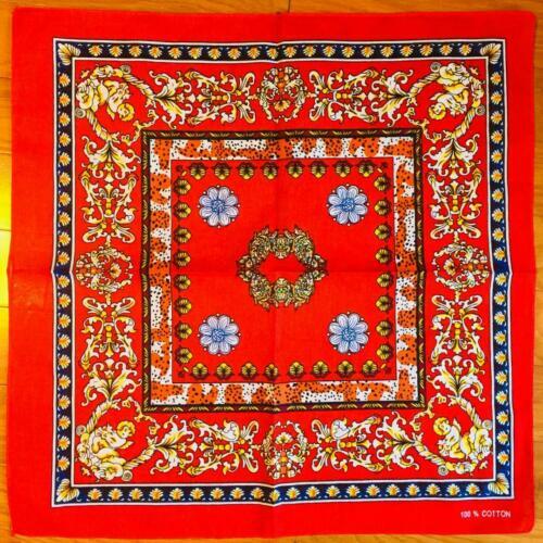 3 Pack Lot Roman Red Paisley Bandana USA Wrap Scarf 100% Cotton 22×22 Bandanna