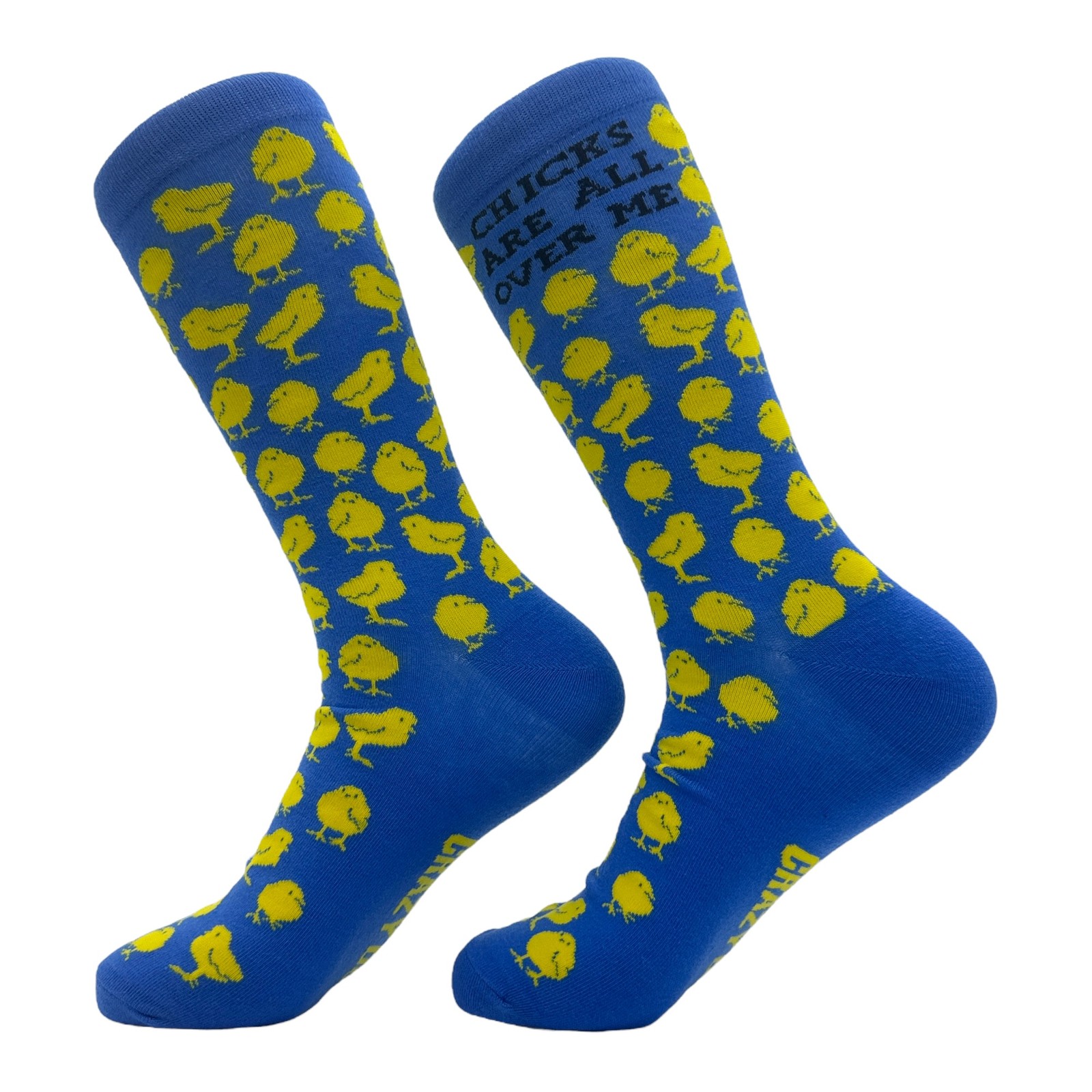 Chicks Are All Over Me Socks Funny Sarcastic Graphic Novelty Footwear for Men