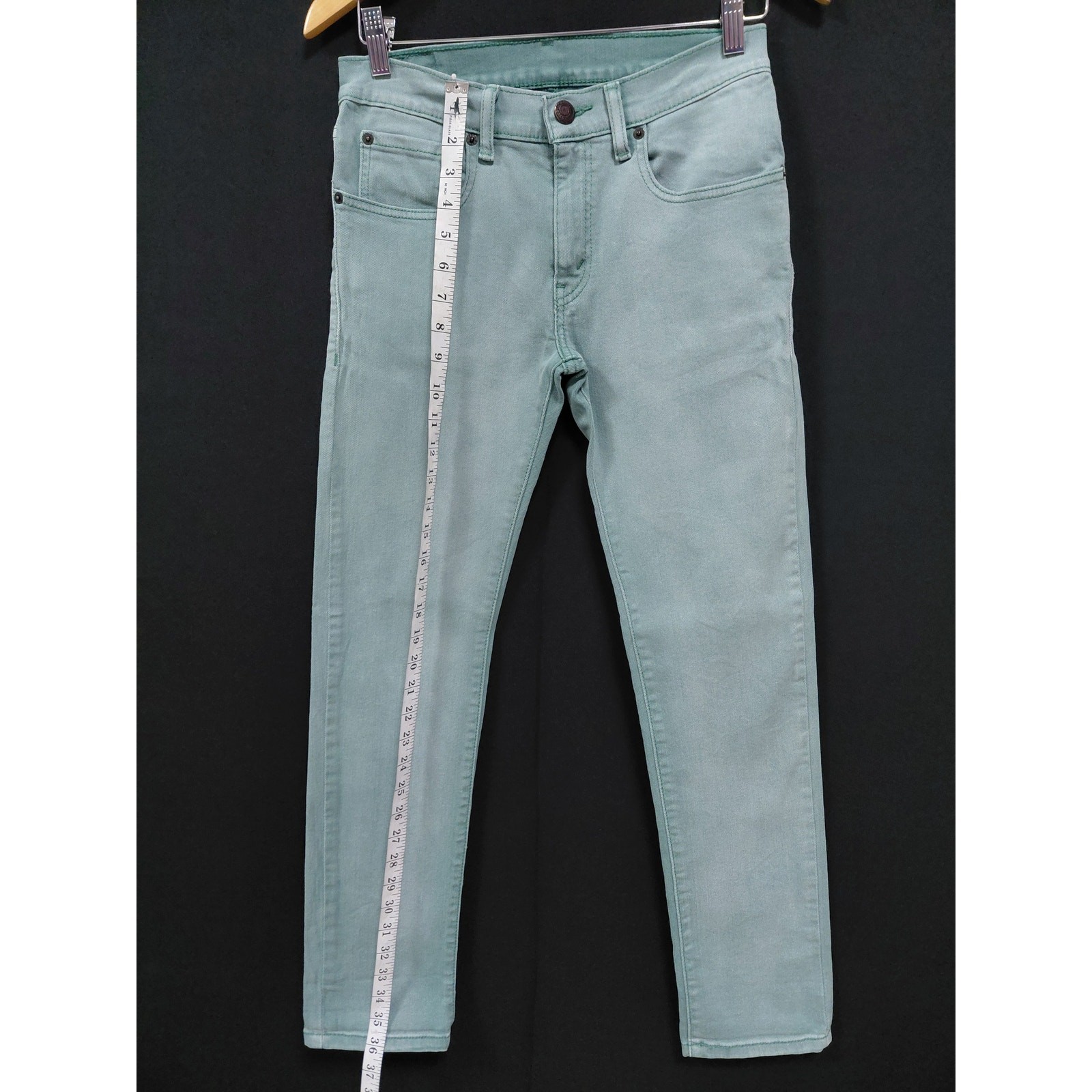 Levi’s 510 Super Skinny Jeans Green Mid (10-12 in) Denim Men Size 28×28