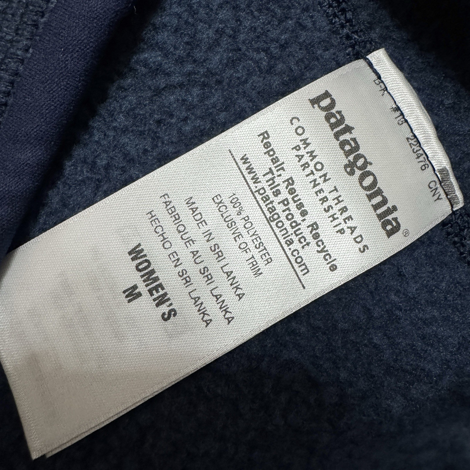 Goldman Sachs Patagonia Sz M Medium Women’s Better Sweater Vest Full Zip Blue