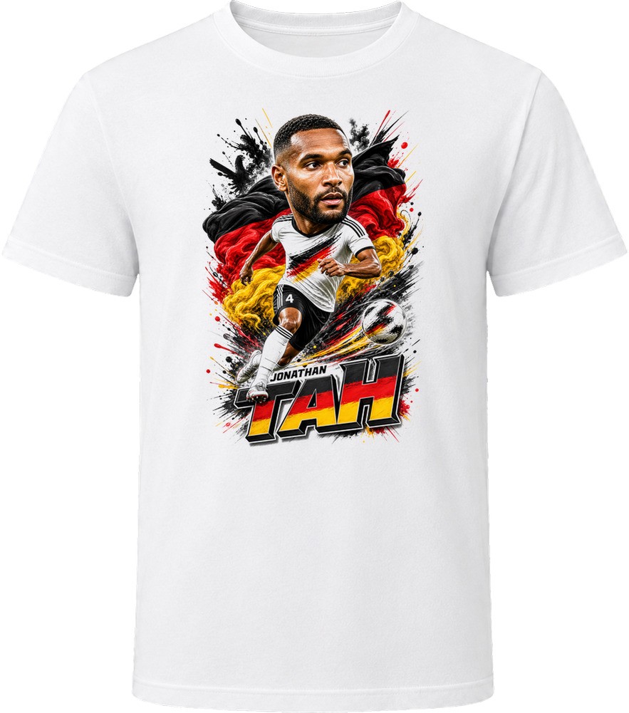 Jonathan Tah Germany Soccer Caricature 2026 World Cup T Shirt