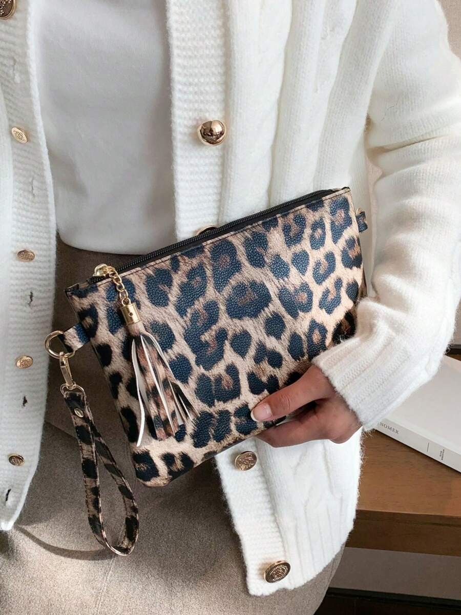 Vintage Jacquard Splicing Square Bag Women PU Leather Crossbody Purse Medium
