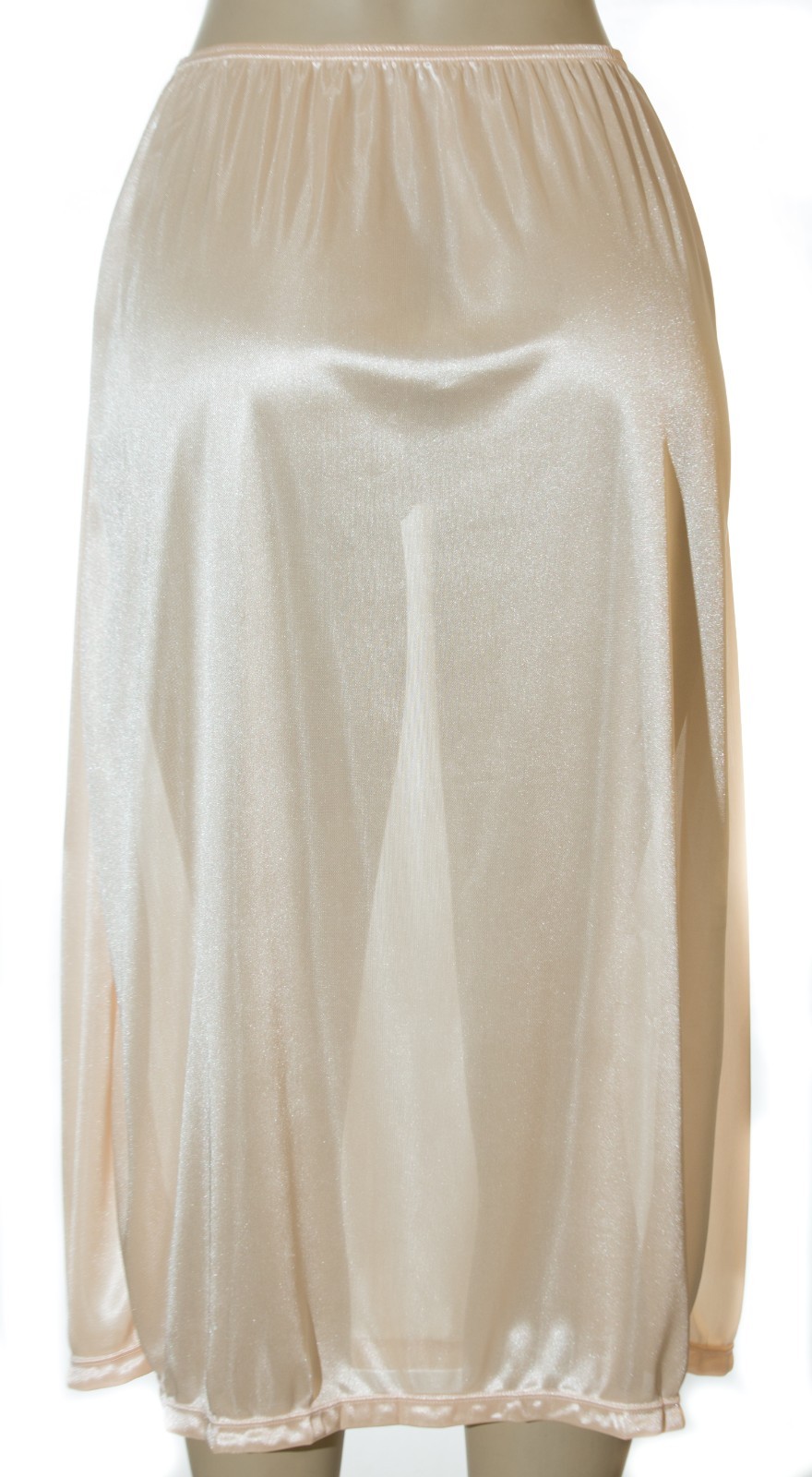31″ Length Women Plain Long Half Slip Ladies 100% Polyester S M L XL 2X 3X 995