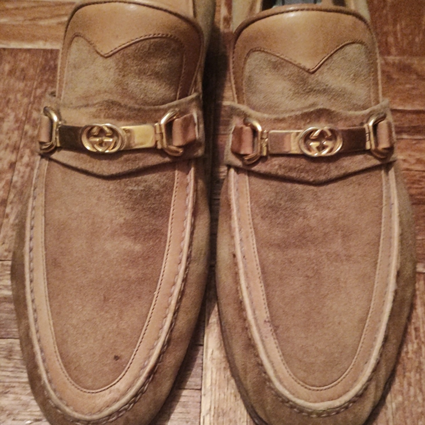 Gucci Suede Horsebit Loafers Slip-On Brown Men’s Size 7 Made in Italy