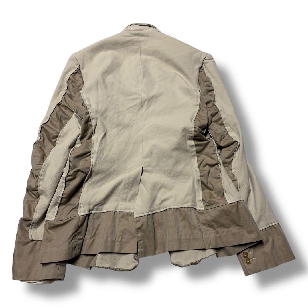 USED 【COMME DES GARCONS� MIXED-MATERIAL POLYESTER SHRINK-FELTED JACKET 2007 GO